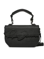 Torebki damskie - Pepe Jeans Torebka Amber Script PL031664 Czarny - miniaturka - grafika 1