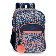Plecaki - Pepe Jeans Leslie plecak szkolny, regulowany, niebieski, 30 x 40 x 12 cm, poliester, 14,4 l - miniaturka - grafika 1