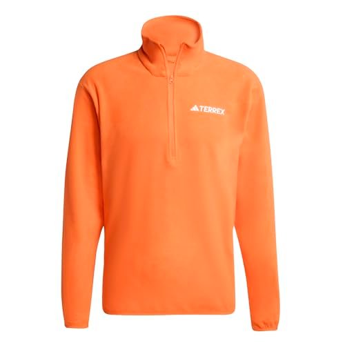 adidas heren Terrex Multi Essentials Full Zip Fleece Jacket, semi impact orange, M