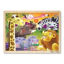 Melissa & Doug Puzzle drewniane zwięrzęta 12937 - Puzzle - miniaturka - grafika 1