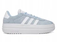 Sneakersy damskie - BUTY młodzieżowe ADIDAS COURT BOLD niebieskie JI1018 stylowe sneakersy 40 - miniaturka - grafika 1