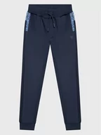 Spodnie i spodenki dla dziewczynek - Guess Spodnie dresowe L3RQ15 JR06W Niebieski Relaxed Fit - miniaturka - grafika 1