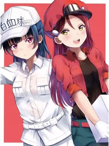 Plakat Anime Cells at Work hs_005 A2 (custom)
