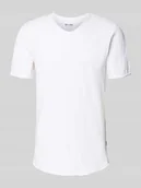 Koszulki męskie - T-shirt o kroju regular fit z czystej bawełny model ‘BENNE LONGY’ - miniaturka - grafika 1