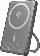 Powerbanki - Dudao K28S 20W PD 5000mAh z MagSafe i podstawką - szary - miniaturka - grafika 1