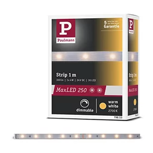 Paulmann MaxLED 250 IP20 ciepła biel 1m - Taśmy LED - miniaturka - grafika 1
