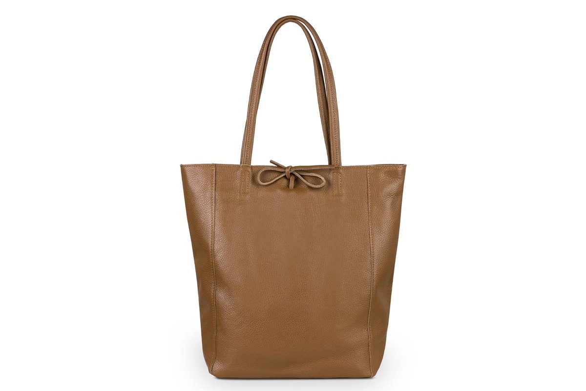 Torba Skórzana Vera Pelle Lampo Ruda