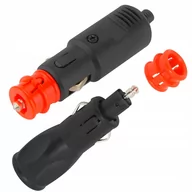 Ładowarki samochodowe - UNIWERSALNY WTYK MONTAŻOWY DO ZAPALNICZKI SAMOCHODOWEJ Z BEZPIECZNIKIEM - miniaturka - grafika 1