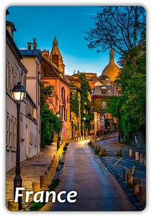 FRANCJA - Francuska uliczka - Klimat - Architektura - Magnes na lodówkę - Magnesy FRANCJA - Francuska uliczka - Klimat - Architektura - Magnes na lodówkę - Magnesy - miniaturka - grafika 1