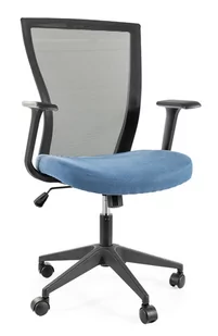 Fotel biurowy, krzesło biurowe Fotel Obrotowy Q-328 Czarny / Niebieski - Fotele i krzesła biurowe - miniaturka - grafika 1