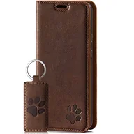 Etui i futerały do telefonów - SURAZO Inteligentne magnetyczne etui na telefon komórkowy Samsung Galaxy S20 FE 4G i 5G – etui premium z prawdziwej skóry z motywem łapy – etui z klapką z kieszenią na karty, ochroną RFID, ręcznie - miniaturka - grafika 1