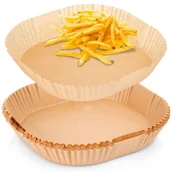 Akcesoria i części AGD - WKŁAD PAPIEROWY DO FRYTOWNICY 23x23cm 50szt. KWADRATOWY 279911 - miniaturka - grafika 1