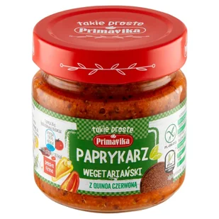 Paprykarz wegetar. z quinoa czerwona 160g Primavi - Warzywa w marynacie - miniaturka - grafika 1