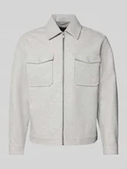 Kurtki męskie - Kurtka koszulowa o kroju regular fit z kołnierzykiem typu kent - miniaturka - grafika 1