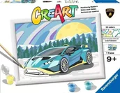 Zabawki kreatywne - CreArt Blue Lamborghini - miniaturka - grafika 1