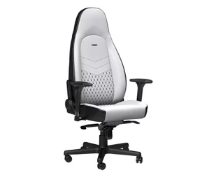 noblechairs Fotel gamingowy noblechairs ICON biało czarny czarne obszycie NBL-ICN-PU-WBK GAGC-126 - Fotele gamingowe - miniaturka - grafika 1