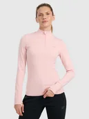 Bielizna sportowa damska - 4F Bielizna termiczna ocieplana (góra) damska - różowa XS - miniaturka - grafika 1