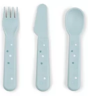 Sztućce dla dzieci - Sztućce Dla Dzieci Foodie Happy Dots Blue Done By Deer - miniaturka - grafika 1