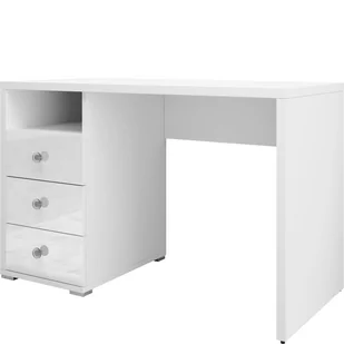 Biurko 3S 2497MA03 TYP-03 Iris II Biały Mat Helvetia Wieruszów Biały - Biurka - miniaturka - grafika 1