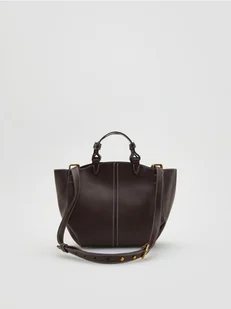 Reserved - Torebka shopper - ciemnobrązowy - Torebki damskie - miniaturka - grafika 1