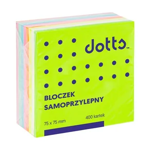 Datura Karteczki samop. 75x75 400k. - tęczowy - Etykiety samoprzylepne i bloki etykiet - miniaturka - grafika 1
