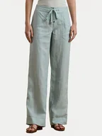 Spodnie damskie - LAUREN RALPH LAUREN Spodnie materiałowe 200735136021 Błękitny Regular Fit - miniaturka - grafika 1