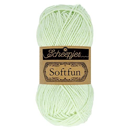 Scheepjes - Scheepjes Softfun 2639 Zielony Herbata Przędza - 1x50g