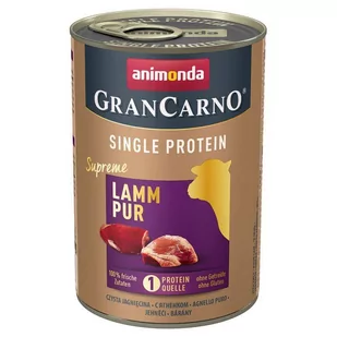 Animonda GranCarno GranCarno Single Protein Jagnięcina puszka 400g - Mokra karma dla psów - miniaturka - grafika 2