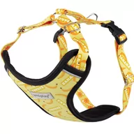 Szelki dla psów - Amiplay Behappy Szelki Regulowane Discovery M 25-40 X 35-50 X 2 Cm Banana Dla Psa - miniaturka - grafika 1