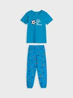 Piżamy chłopięce - Sinsay - Piżama dwuczęściowa - niebieski - miniaturka - grafika 1