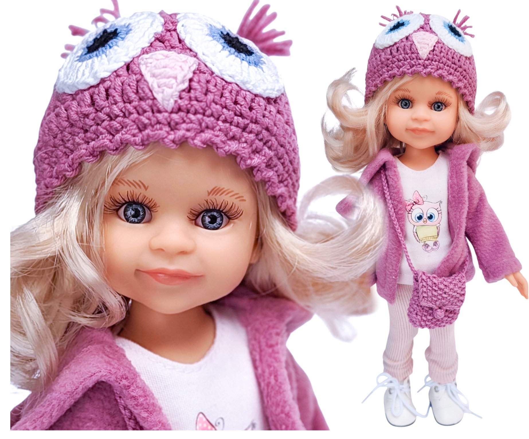 Lalka hiszpańska Paola Reina 32cm Cleo+ ubranka, buciki pudełko