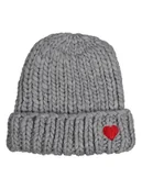 Czapki damskie - Pieces Czapka w kolorze szarym - miniaturka - grafika 1