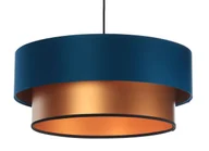 Lampy stojące - Miedziano-granatowa lampa wisząca nad stół - 11X S416 Cortez - miniaturka - grafika 1
