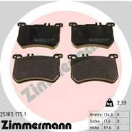 Klocki hamulcowe - Klocki hamulcowe - komplet ZIMMERMANN 25183.175.1 - miniaturka - grafika 1