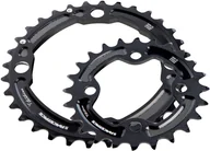 Części rowerowe - Race Face Race Face Turbine Chainring Set 4 bolt 28/38T 2x11-speed, black  2021 Zębatki przednie 2042060338 - miniaturka - grafika 1
