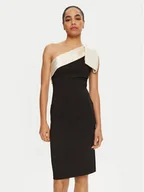 Sukienki - Rinascimento Sukienka koktajlowa CFC0019754002 Czarny Slim Fit - miniaturka - grafika 1