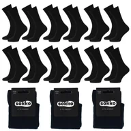 Skarpetki męskie - 12X Sokko Skarpetki Męskie Długie Czarne Bambusowe 42-44 - Sm12-S60-Cza-42-44 - miniaturka - grafika 1