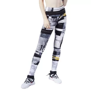 Legginsy Reebok Workout Meet You There AOP damskie getry sportowe-2XS - Legginsy - miniaturka - grafika 1