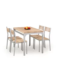 Stoły z krzesłami - Zestaw Stół i 4 Krzesła Malcolm Dąb Sonoma Halmar - miniaturka - grafika 1