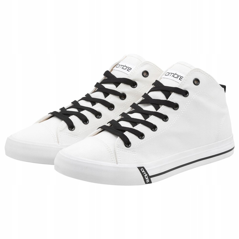 Buty męskie trampki z kontrastującymi elementami białe V1 OM-FOTH-0125 42