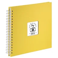 Albumy fotograficzne - Hama "Fine Art" Spiral Album 28x24 cm 50 White Pages Yellow - miniaturka - grafika 1