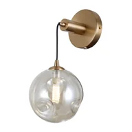 Lampy ścienne - Kinkiet Perlos WL-54456-1-HB-AMB - Italux - miniaturka - grafika 1