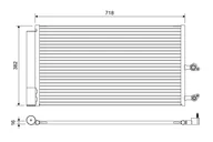 Chłodnice - Chłodnica klimatyzacji VALEO 822645 31338308 VOLVO - miniaturka - grafika 1