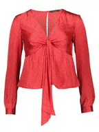 Bluzki damskie - Guess Bluzka w kolorze czerwonym - miniaturka - grafika 1