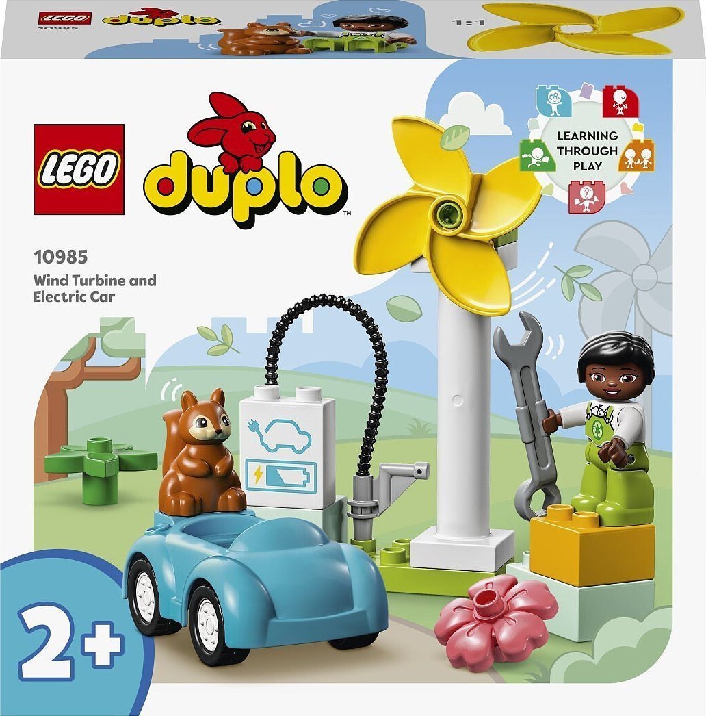 LEGO Duplo Turbina wiatrowa i samochód elektryczny 6 szt. 10985