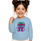 Bluzy dla dziewczynek - BLUZA DZIECIĘCA 67 SIX SEVEN VIRAL DLA CHŁOPCA DZIEWCZYNKI 134-140 - miniaturka - grafika 1