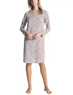 Piżamy damskie - Calida Cosy Cotton Trend Damska koszula nocna, Czerwony (Zinfandel 239), 36 (Talla del fabricante: XX-Small) - miniaturka - grafika 1