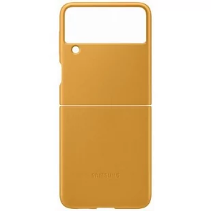 Samsung Etui Leather Cover do Galaxy Z Flip 3 ŻółtyEF-VF711LYEGWW - Etui i futerały do telefonów - miniaturka - grafika 1