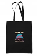 Torebki damskie - Torba Plażowa bawełniana z nadrukiem Delfin Eco - miniaturka - grafika 1