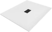 Brodziki prysznicowe - Mexen Hugo brodzik prostokątny SMC 110 x 100 cm, biały, maskownica czarna - 42101011-B - miniaturka - grafika 1
